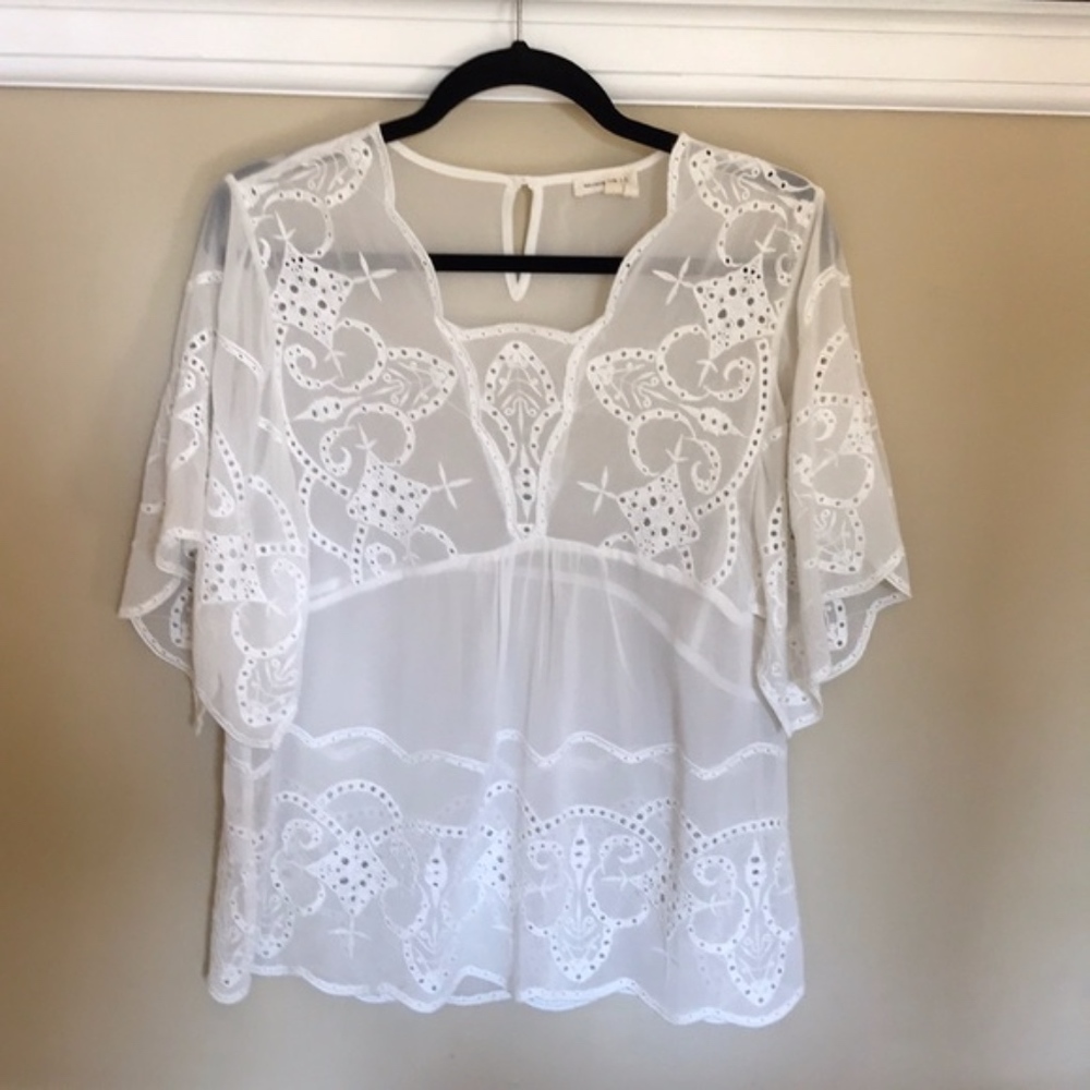 🎊HP🎊Anthro Meadow Rue Foley lace t shirt